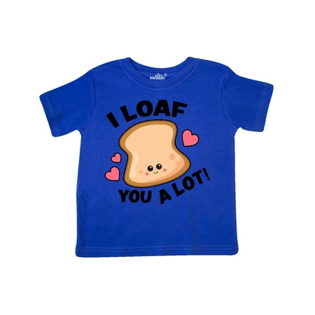 

Inktastic I Loaf You a Lot with Cute Bread Clip Art Gift Toddler Boy or Toddler Girl T-Shirt