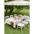 thumbnail image 2 of Rectangle Outdoor Tablecloth With Umbrella Hole And Zipper– Orange Blue Poppies Waterproof Patio Table Cover for Party, Picnic, Backyard, 60"x102" , Watercolor Floral Butterfly, 2 of 8