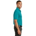 thumbnail image 3 of Port Authority Trace Heather Polo-3XL (Tropic Blue Heather), 3 of 6