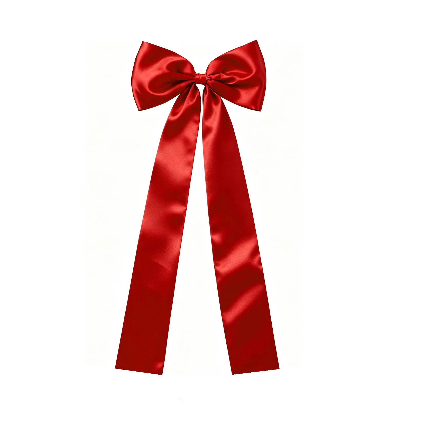 Amkui 23"x63" Christmas Tree Topper Bow Large Red Ribbon Bow for Xmas Tree Decor Staircase Outdoor Home Front Door Holiday Party & Wedding Decorations -1pc