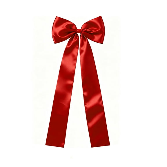 Christmas Decorations 5.25FT Large Christmas Bow for Tree 23.6x63 Inch Big Bow Ornament for Home Wall Outdoor Indoor Party Crafts Xmas Decoration Red Gold