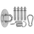 thumbnail image 3 of Kit de suspensión de techo de acero inoxidable con pernos de expansión de disco fijo Mosquetón de acero con resorte, 3 of 8