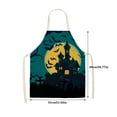 TenYiLy Clearance Apron Sleeve Halloween Cooking Apron Halloween Party