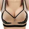 thumbnail image 1 of PEASKJP Women's Full Coverage Bras Plus Size Non Padded Wirefree Workout Bra Bounce Control, Beige D, 1 of 5