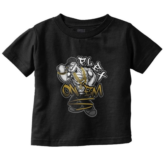 Urban Popeye Drip Flex On Em Cartoon Toddler Boy Girl T Shirt Infant Toddler Brisco Brands 6M