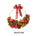 thumbnail image 5 of Chinese New Year Florals Wreath Handmade Flower Garlands for Door Porches Window, 5 of 14