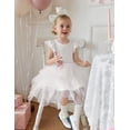 thumbnail image 4 of Oudiya Toddler Tutu Dress Little Girls Irregular Tulle Princess Birthday Party Formal Dresses, 4-8Y, 4 of 7