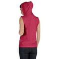 thumbnail image 3 of Inkmeso Womens Sleeveless Drawstring Hoodie Tank Top Plain Jersey Tshirt Top, 3 of 6