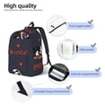 thumbnail image 3 of Goofa The Nightmare Before Christmas Pattern Durable Canvas Daypack - High-Quality Vintage Backpack, Compact & Versatile for Travel and Everyday Use-Small, 3 of 5