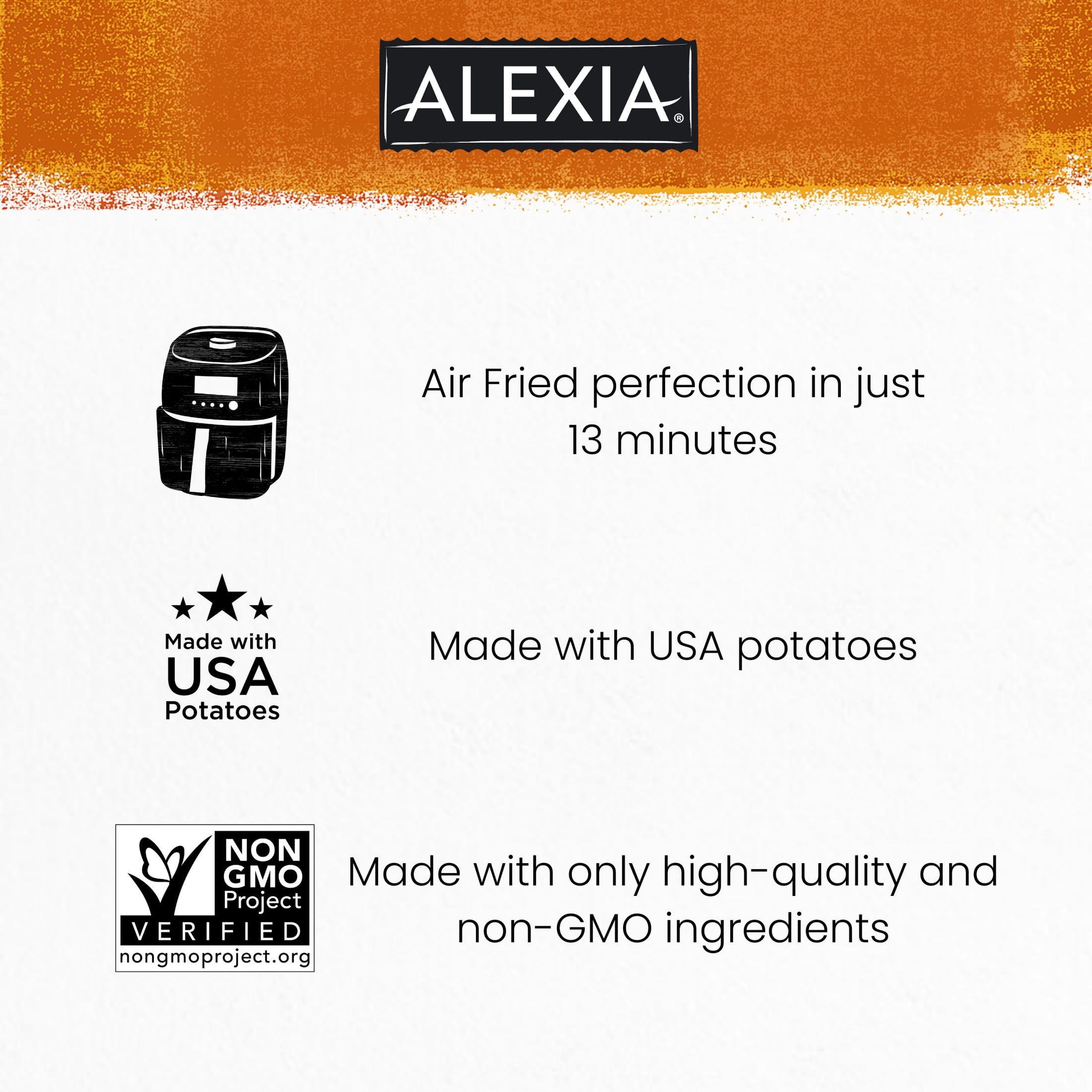 Alexia® Sweet Potato Crinkle Cut Fries Seasoned with Sea Salt & Black Pepper, Frozen 20 oz Bag