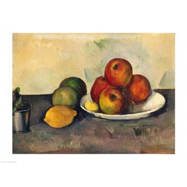 Nature Morte aux Pommes C.1890 Affiche Imprimée par Paul Cézanne - 24 x 18 Po.