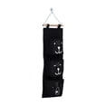 thumbnail image 1 of Naiovety Bolsa de almacenamiento montada en la pared Soluciones de almacenamiento convenientes y multifuncionales Bolsa de almacenamiento para Almacenamiento y organización del hogar Negro, 1 of 6