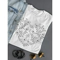 thumbnail image 3 of A Heart Of Butterflies T-Shirt Women -Smartprints Designs, Female XX-Large, 3 of 4