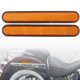 thumbnail image 4 of 2X Motorcycle Front Fork Reflector Sticker Lower Legs Slider Safety Warning for Softail Sportster 883 1200 Yellow, 4 of 5