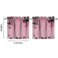 thumbnail image 4 of 2 Piece Set Halloween Ghostface Kitchen Curtains Small Short Cafe Window Curtains Horror Spooky Rod Pocket Bathroom Tier Window Treatment Drapes 27.5x24inch, 4 of 4