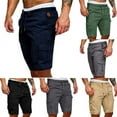 thumbnail image 5 of Men's Shorts Classic Fit Drawstring Summer Casual Shorts with Elastic Waist and Pockets,Gym Sport Shorts for Men,M-3XL, 5 of 8