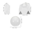 thumbnail image 2 of HEMOTON 3pcs Crystal Pyramid Prism Optical Triangular Prism for Teaching Playing Photography Science and Home Decor Crystal, 2 of 7