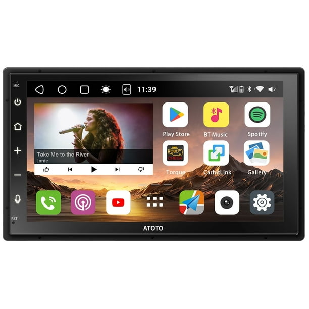 ATOTO Estéreo de Doble Din para Coche con CarPlay Inalámbrico y Android Auto, Pantalla Táctil de 7 Pulgadas, Bluetooth 4G + 32G, Seguimiento GPS, S8 MS