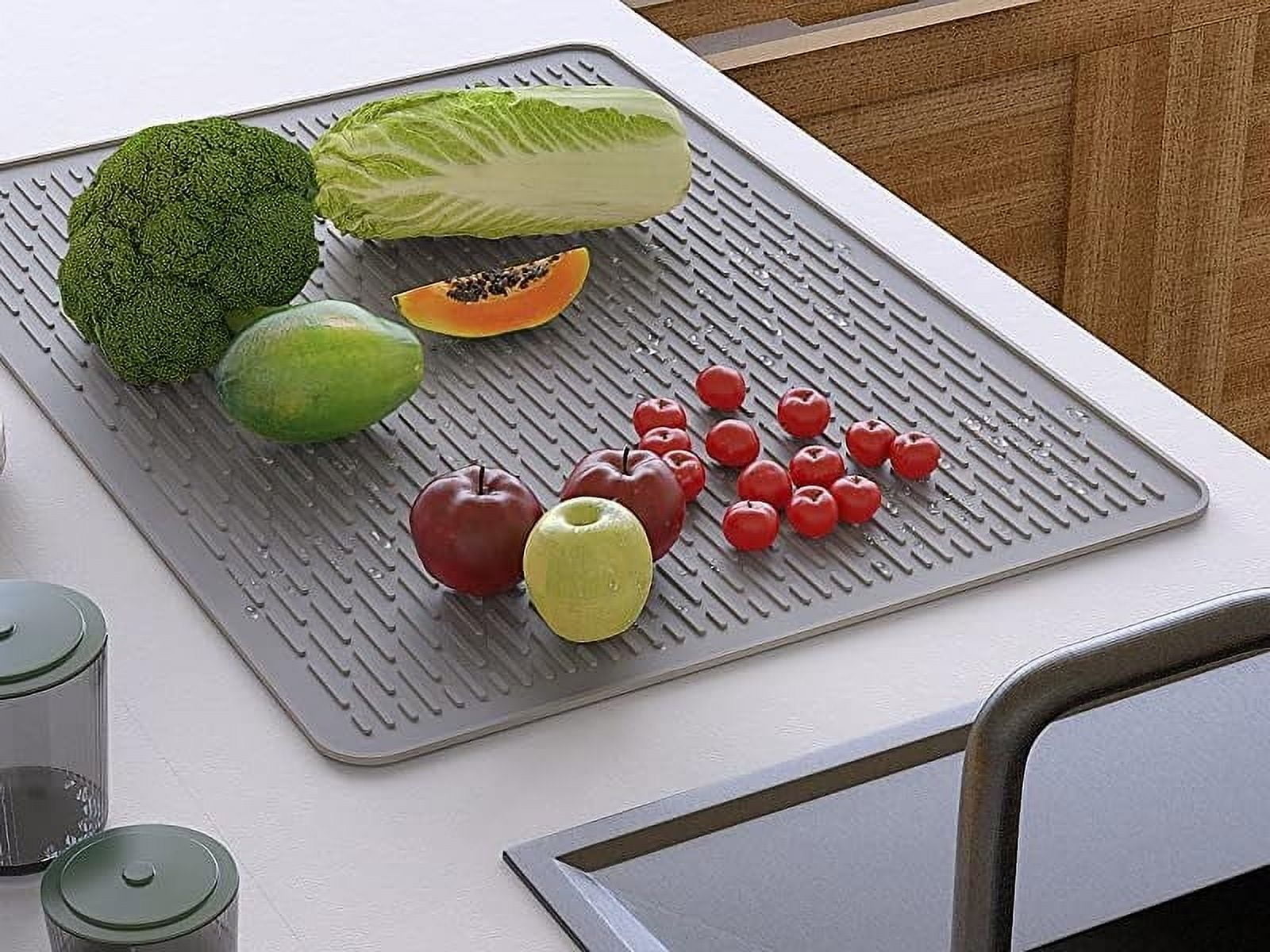 Extra Large Stove Cover Mat,Kitchen Heat Resistant Mat,Silicone Stove Top Protector,Non-Slip Countertop Drying Mat,Washable Foldable Multi-Purpose Mat,Scratch Proof Stove Tablecloth