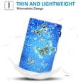 thumbnail image 4 of Cute Cartoon Case for 2021 Samsung Galaxy Tab A8 10.5" (SM-X200 or SM-X205) - Flip Lightweight Wallet Case with Stand / Card Holders, Protective Leather Fold Stand Cover (Blue Butterfly), 4 of 5