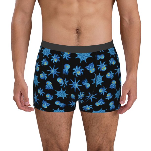 Fotbe Blue Octopus Calzoncillos Tipo Boxer con Bolsa de Soporte Total para Hombre, X-Temp Fresco, Transpirable y de Secado Rápido-XX-Large