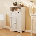 thumbnail image 4 of Pantry Cabinet, Lofka 43" Kitchen Pantry Storage Cabinet with 2 Magnetic Doors, 2 DIY Drawers, Adjustable Shelves, White, 4 of 11