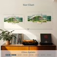 thumbnail image 3 of Elephant Stock Pisgah Forest Mountain Wall Art - Horizontal Multi Panel Canvas - Living Room Wall Decor - Nature Multi Panel - Teal And Green Decor - 29" x 12", 3 of 4
