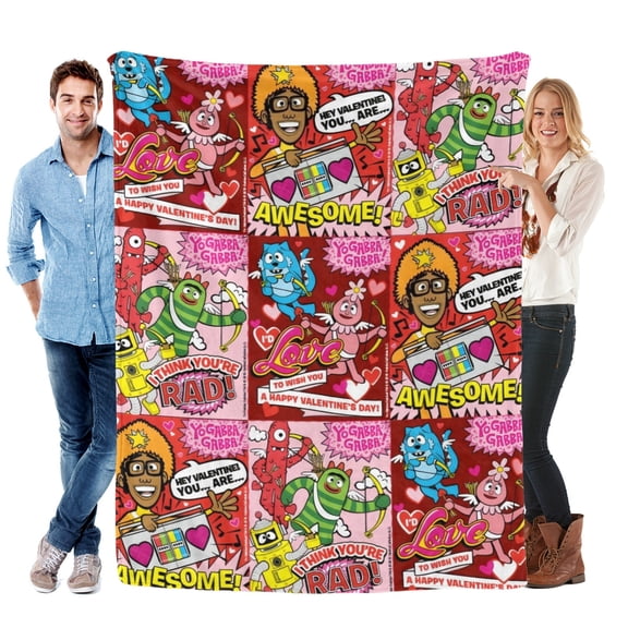 Throw Blanket for Yo Gabba Gabba Bed Couch Soft Warm 30x40 Inch Flannel Blanket for Kids Boys Girls Gifts Home Decor