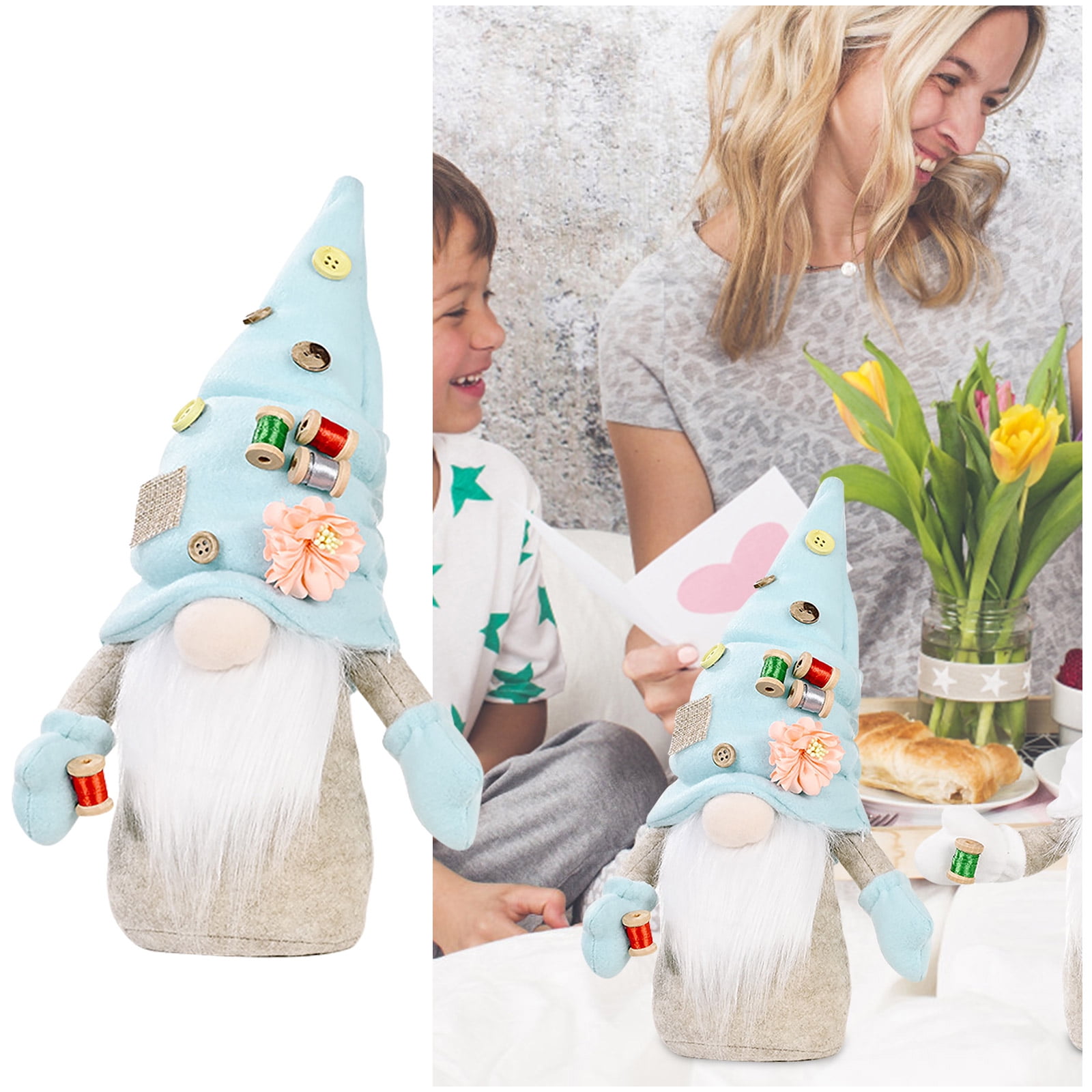 Peluche Nain De Noël (Tomte) - 30 Cm - Douce Et Décorative - Pour Décoration D'intérieur, étagère, Table - Cadeau De Saison
