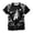 A-Black785, variant on XIAONU Men's Family Handprint Polo Contrast Collar Short Sleeve Shirt Fitness Training Top