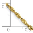 thumbnail image 5 of Leslie's 10K 1.8mm Diamond-Cut Lightweight Rope Chain (Weight: 2.7 Grams, Length: 16 Inches), 5 of 5