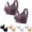 D, variant on LOVZFMLL 2 Pack Bras for Women Solid Color Comfort Soft Breathable Bras No Underwire Push Up Front Closure Bra Seamless Everyday Bralettes D L