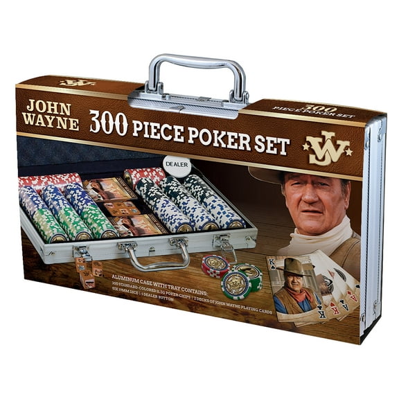 MasterPieces Casino 300 Piece Collectible Poker Chips Set - John Wayne Theme