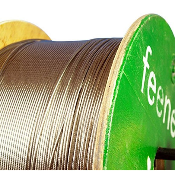 Feeney 5500 1X19 Stainless Steel T316 Cable, 1/8" X 500' Reel