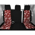 thumbnail image 2 of CalTrend Rear 60/40 Split Back & Solid Cushion NeoSupreme Seat Covers for 2014-2018 Mazda 3 - MA147-32NN Hawaii Red Insert with Black Trim, 2 of 3