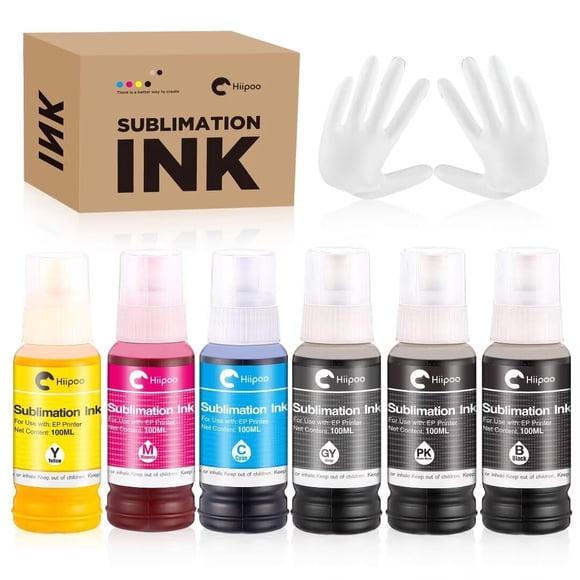 Tinta de sublimación Hipoo 600 ml para impresoras ET-8500 ET-8550