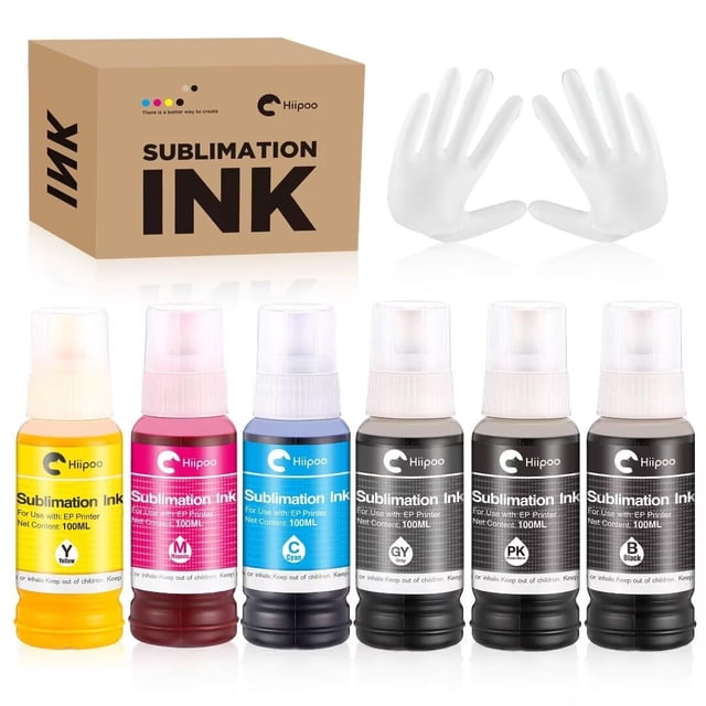Tinta de sublimación Hipoo 600 ml para impresoras ET-8500 ET-8550