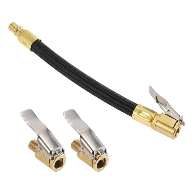 1 Juego de Tubo de Extensión de Inflador de Neumáticos de 6.30 pulgadas Undeflatable 0.305inx32TPI para Coche Motocicleta Bicicleta