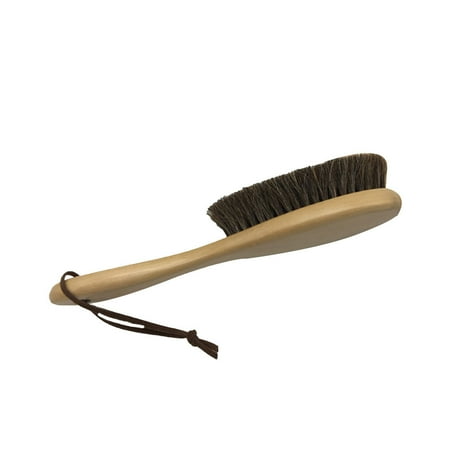 

Lotus Wooden Handle Shoes Brush Anti-static Hanging Horse Hair Brush Shoes Cleaning Polishing Brush Large Clothes Care T