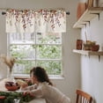 thumbnail image 5 of Fall Leaves Valances for Windows Farmhouse Kitchen Curtains Valances Rod Pocket Valance Curtains for Kitchen Windows Vintage Rustic Watercolor Leaf Plants Window Valances for Bathroom Bedroom 60"x18", 5 of 6