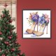 thumbnail image 3 of Pintura de diamante 5D DIY taladro redondo completo Kit de tacones altos de flores decoración del hogar 30x30cm, 3 of 9