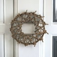 thumbnail image 4 of HomeRoots 521323 7 in. Dried Mixed Assortment Wreath, Brown, 4 of 5