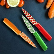 Hampton Forge Tomodachi Printed Fruit Paring Knives & Guards (3-Piece)