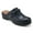 Navy Leather, variant on Penelope Women's Braided Strap Leather Clogs Color: Medium Brown Leather Size: 12