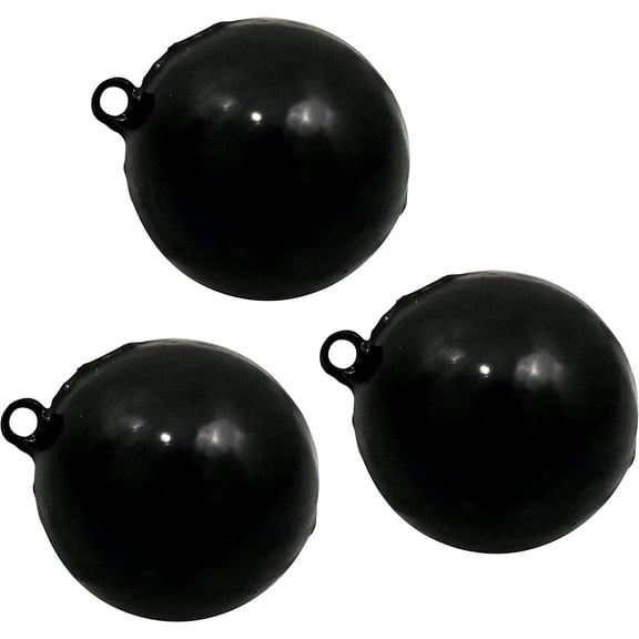 Salmon Cannonball Weight Lead Downrigger Sinker 3 Pack Vinyl Coated 2lbs Each