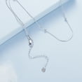 thumbnail image 5 of Serpentine Beaded Necklace - 925 Silver Adjustable Chain Delicate Pendant Jewelry for Women, 5 of 6