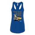 thumbnail image 2 of Wild Bobby, Driving Trucks and Taggin Bucks Retro Ford F150 Hunting, Cars and Trucks, Women Racerback Tank Top, Royal, X-Large, 2 of 4