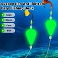 thumbnail image 2 of Lttoisl Luminous Fishing Rig with Double Hooks, Glow-in-the-Dark Floats, High-Carbon Steel, Size 10, 1 Count, Enhanced Visibility for Night Fishing, 2 of 8