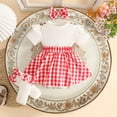 thumbnail image 2 of JUMEYU Dress for Baby Girl Toddler Baby Girl Bell Bottoms Romper Jumpsuit Kids Suspender Flare Pants Outfit 0 3 6 9 12 18 24 Months (Red,12-18 Months), 2 of 6