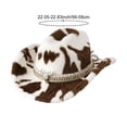 thumbnail image 7 of Vjnyvs Winter Cowboy Print Cowboy Hat Plush Western Hat Funny Cowboy Hat Wide Brim Cowboy Hat for Fancy Party Accessory, 7 of 7